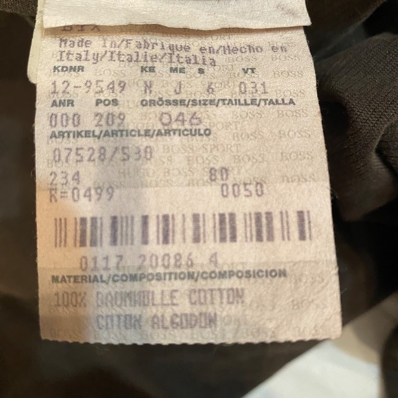 HUGO BOSS Orange Label Men’s Cargo Chinos Sz 30 - Picture 9 of 9